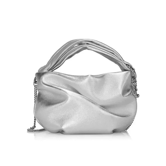 Jimmy Choo Bonny Metalic leather top handle bag - Picture 1 of 4